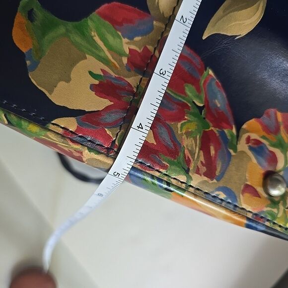 Patricia Nash Clemence Leather Satchel Crossbody Purse Bag Le Fleur Beauty! Read - Picture 12 of 12